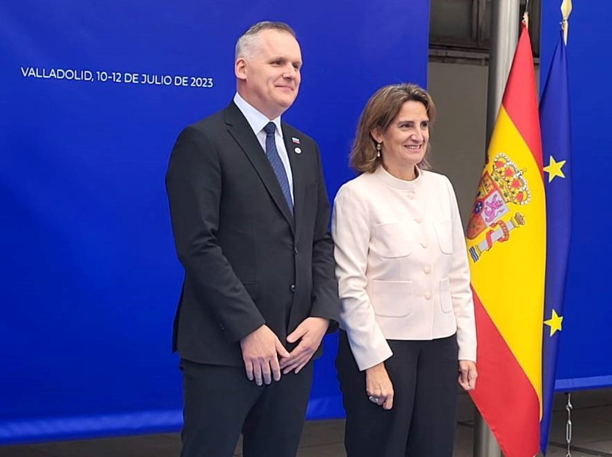 Minister Bojan Kumer in Teresa Ribera, španska ministrica za okolje