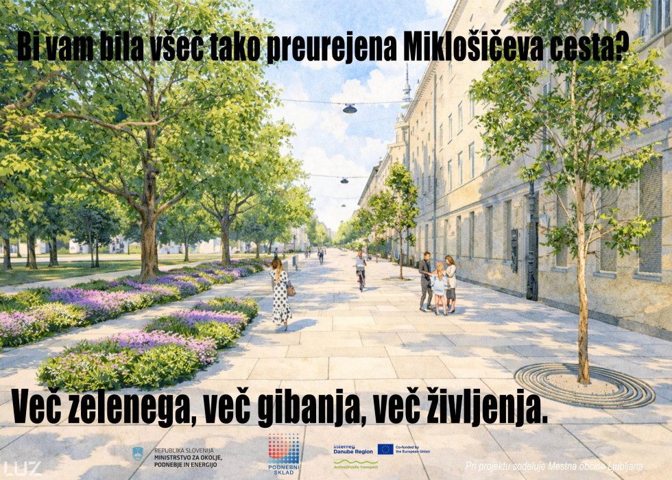 Vizualizacija prenovljene ulice