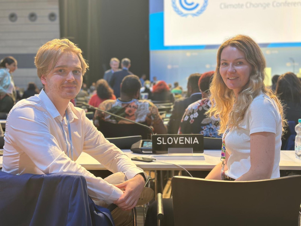 Slovenska udeleženca na konferenci