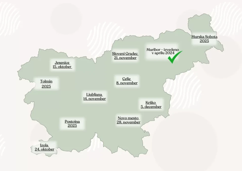 Zemljevid delavnic zelenega javnega naročanja
