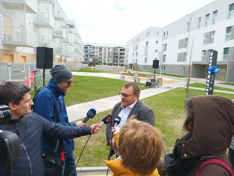 Minister Maljevac med intervjuvanjem 