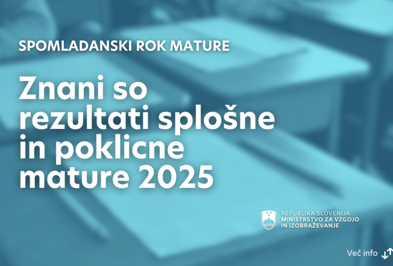 Rezultati splošne in poklicne mature v spomladanskem roku 2025