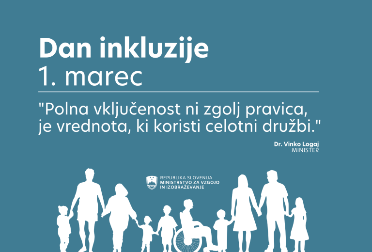 Pred dnevom inkluzije: polna vključenost ni zgolj pravica, je vrednota, ki koristi celotni družbi
