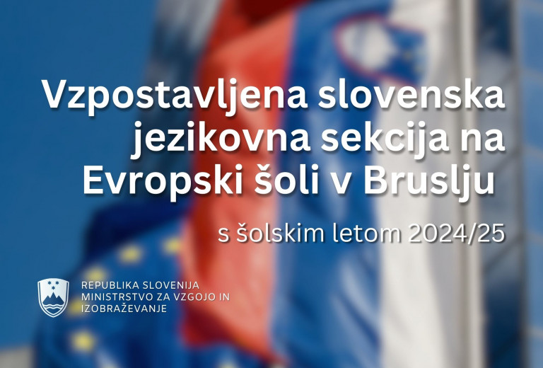Na Evropski šoli v Bruslju vzpostavljena slovenska jezikovna sekcija 