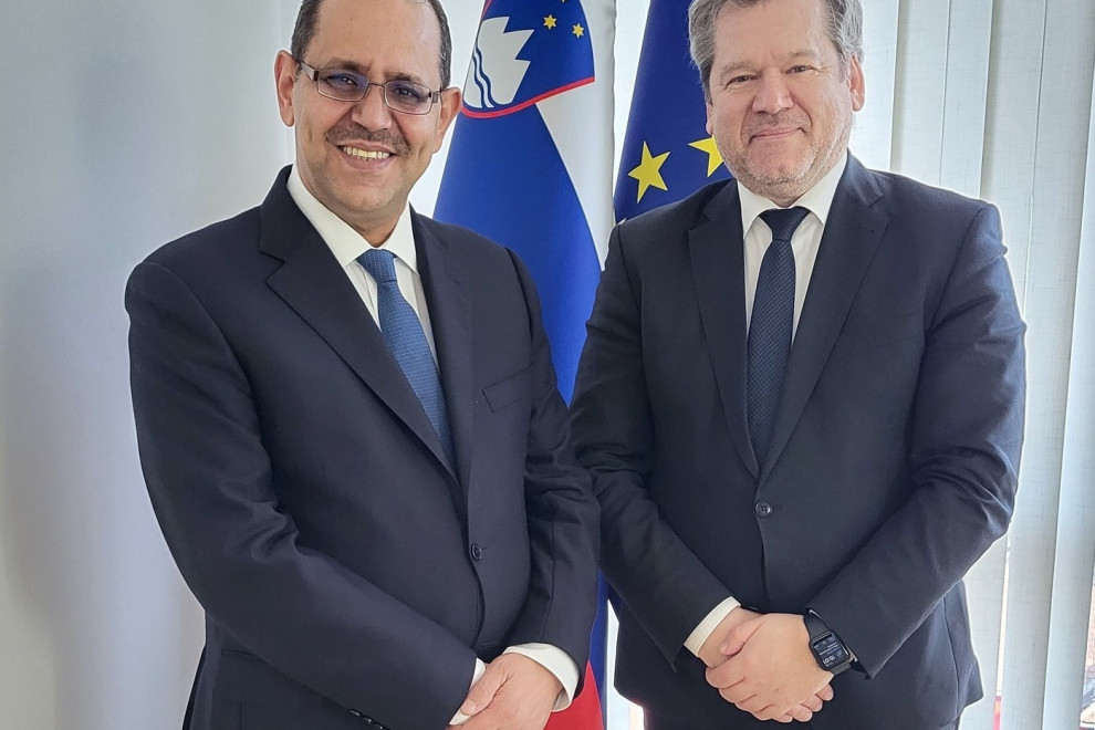 Veleposlanik Hašemitske kraljevine Jordanije njegovo ekscelenco dr. Haithama Abu Alfoula in minister dr. Igor Papič