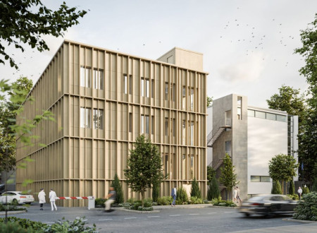 Računalniški prikaz nove Fakultete za zdravstvene vede Univerze v Mariboru.