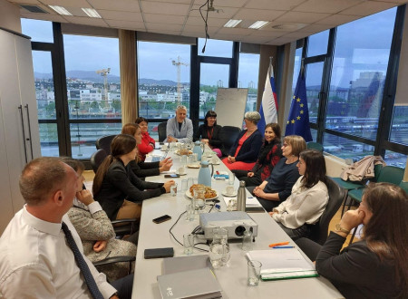 Delovni sestanek v okviru obiska Centra za informiranje in priznavanje dokumentov s področja visokega šolstva Bosne in Hercegovine na ENIC-NARIC centru Slovenije.