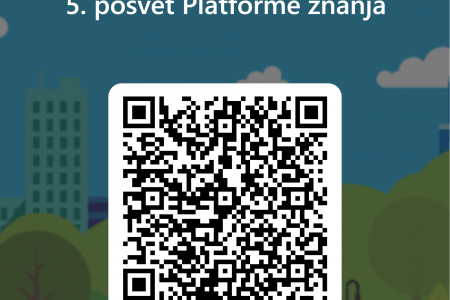QR kodo za prijavo na 5. posvet Platforme znanja.