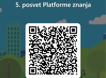 QR kodo za prijavo na 5. posvet Platforme znanja.