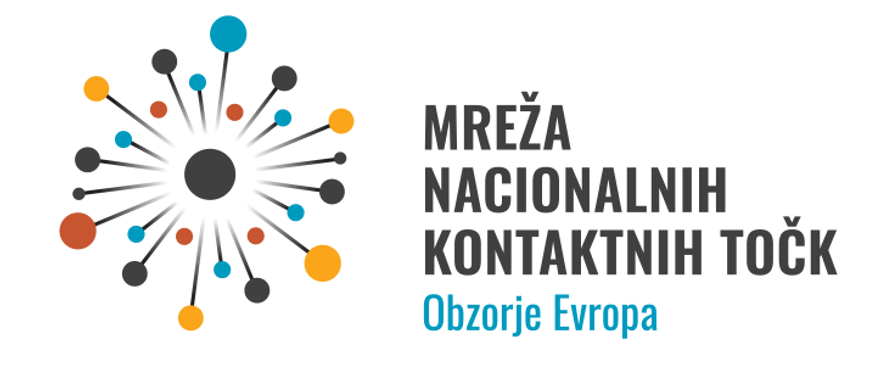 Logotip mreže nacionalnih kontakrtnih točk v Obzorje Evropa