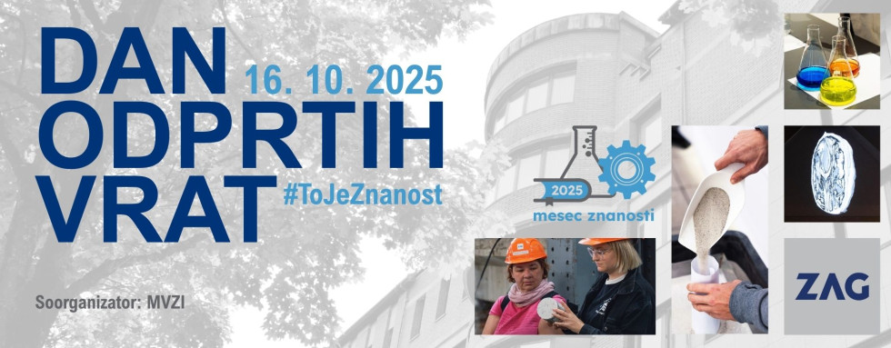 Plakat dogodka - Dan odprtih vrat na Zavodu za gradneništvo