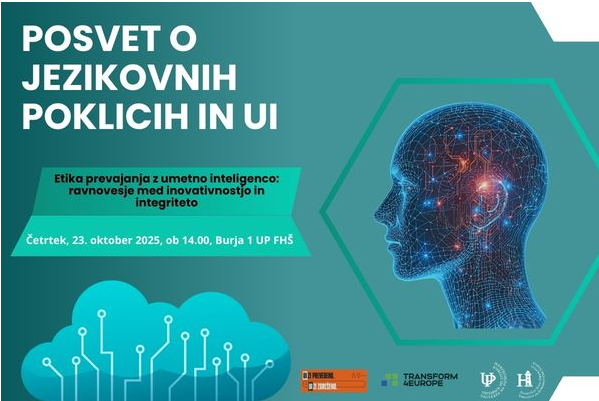 Plakat dogodka - Jezikovni poklici in umetna inteligenca