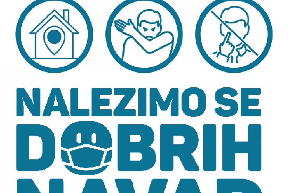 Logotip kampanje Nalezimo se dobrih navad s šestimi ikonami