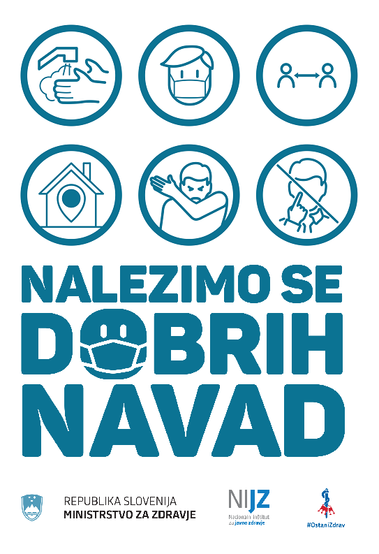 Logotip kampanje Nalezimo se dobrih navad s šestimi ikonami