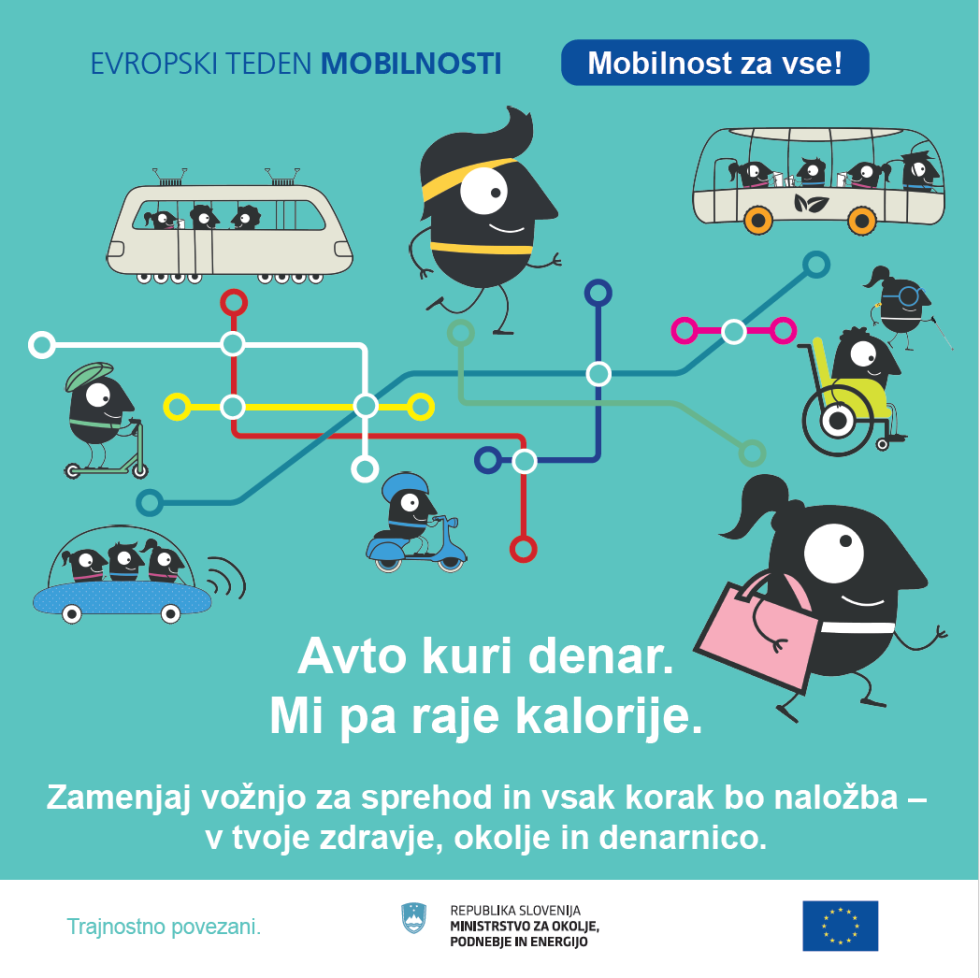 Evropski teden mobilnosti 2025 logotip