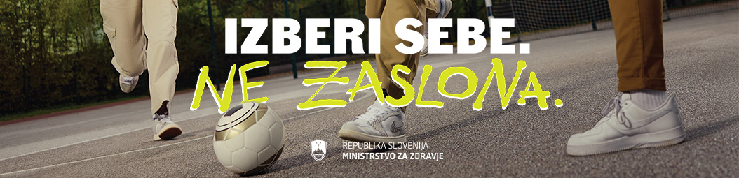 slika s sloganom Izberi sebe, ne zaslona