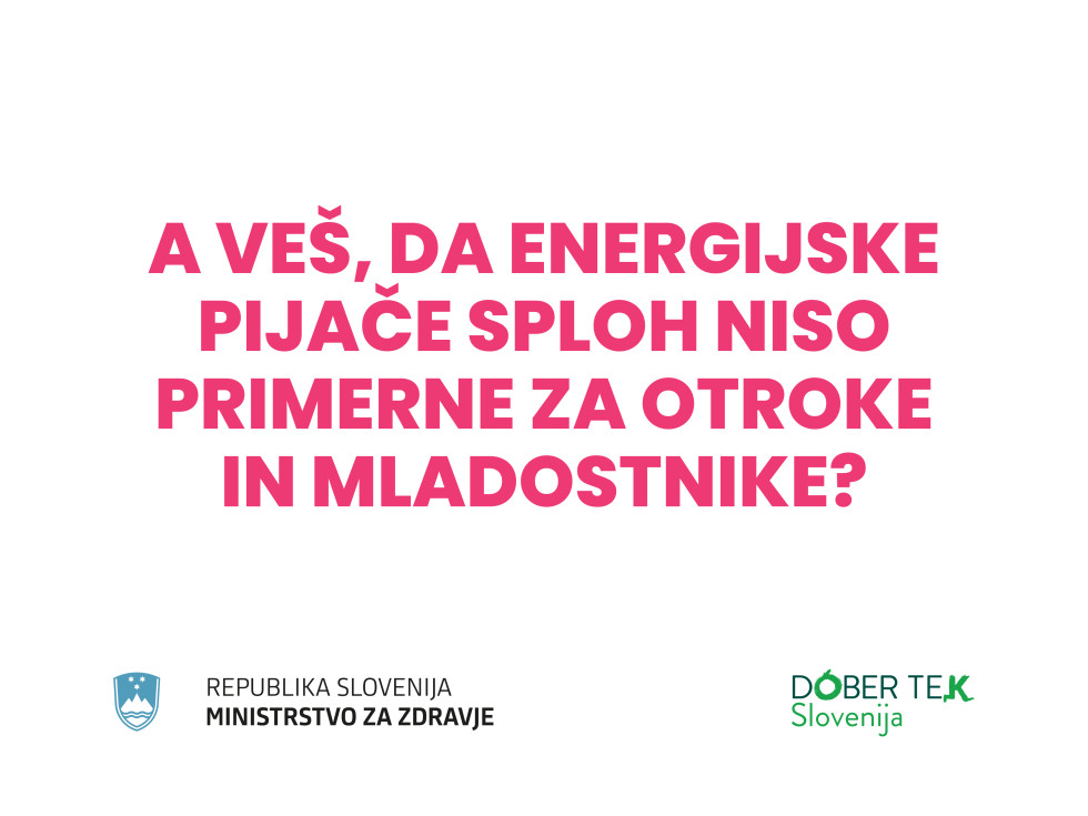 nagovor A veš, da energijske pijače sploh niso primerne za otroke in mladostnike