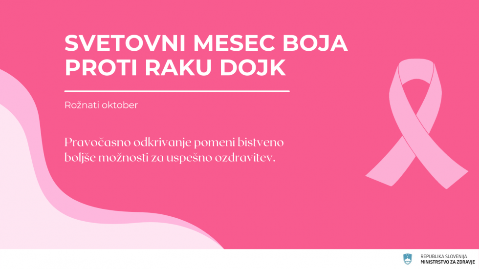 Rožnati oktober je svetovni mesec boja proti raku dojk