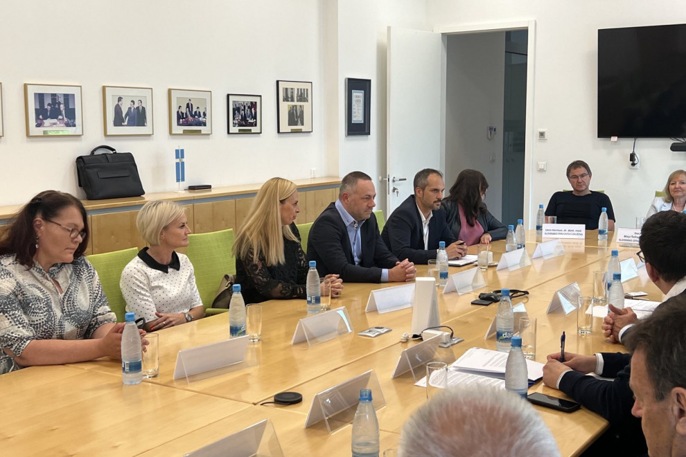 Minister for Health and his team at a working meeting
