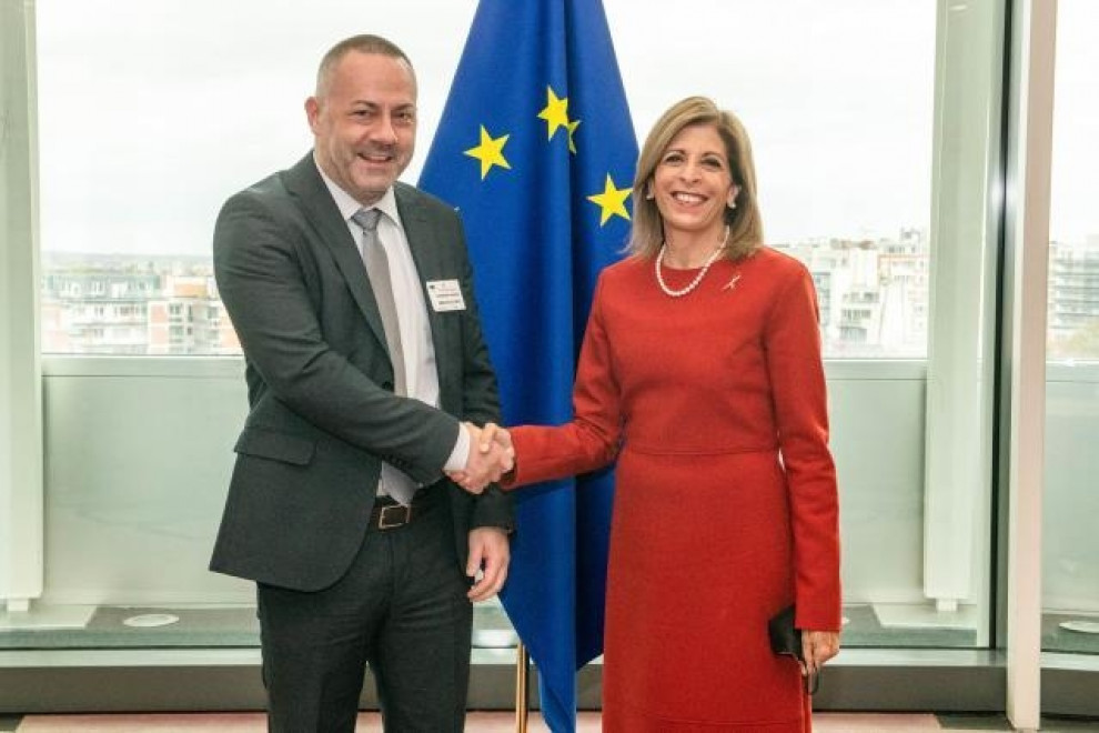 Minister Bešič Loredan with Commissioner Kyriakides