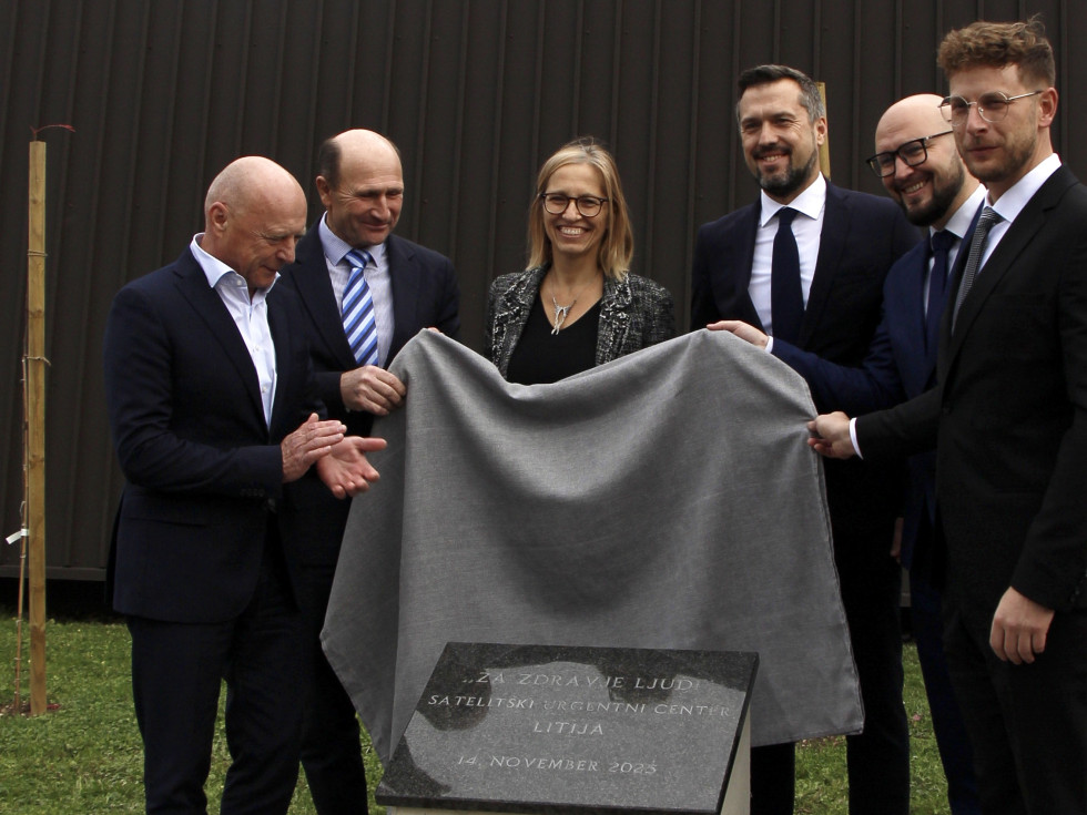 Postavitev temeljnega kamna za Satelitski urgentni center Litija