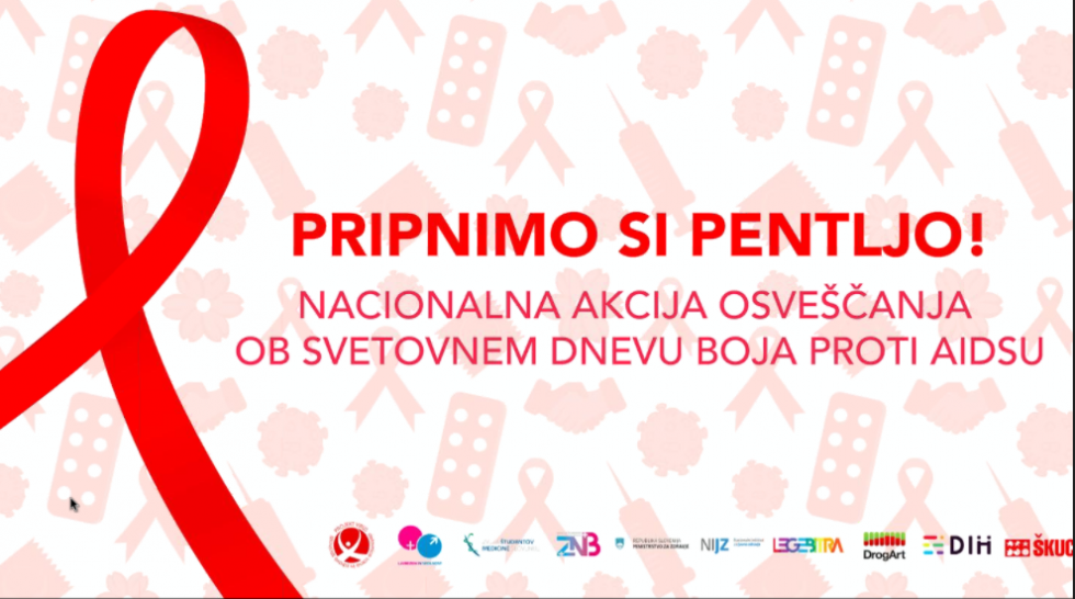 Pripnimo si pentljo - nacionalna akcija osveščanja ob svetovnem dnevu boja proti AIDSu