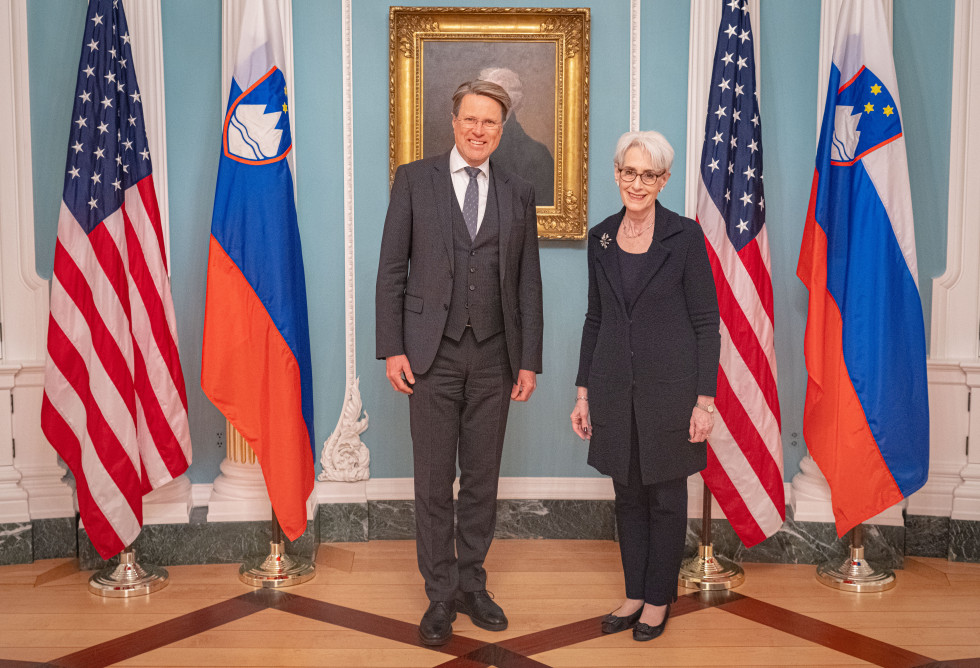 State Secretary Žbogar with Deputy Secretary of State Wendy Sherman