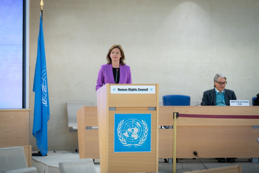 Ministrica Fajon med nagovorom na zasedanju Sveta OZN za človekove pravice