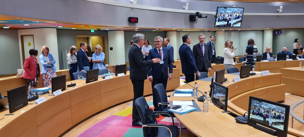 State Secretary Marko Štucin attending the regular meeting of the EU General Affairs Council