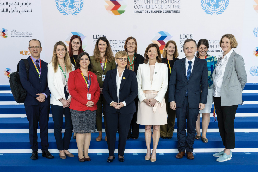 Slovenska delegacija na Konferenci OZN v Dohi