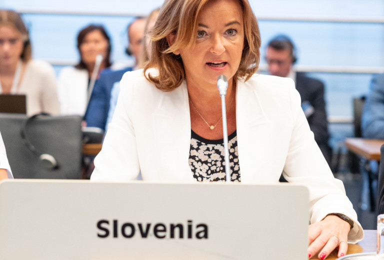 Ministrica Tanja Fajon na delovnem obisku na Dunaju