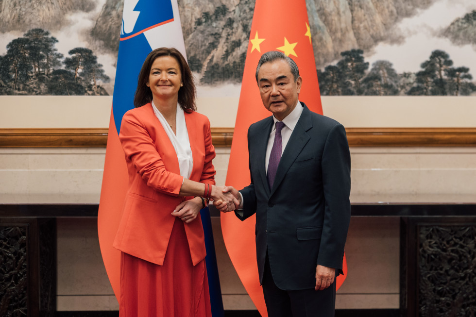 rokovanje ministrice Slovenije in ministra Kitajske