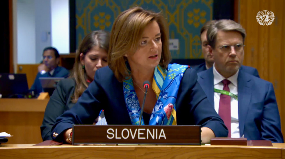 Ministrica Tanja Fajon med razpravo v Varnostnem svetu Združenih narodov