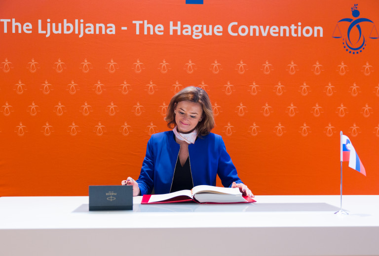 Po desetletju prizadevanj in trdega dela je bila v Haagu podpisana Ljubljansko-haaška konvencija