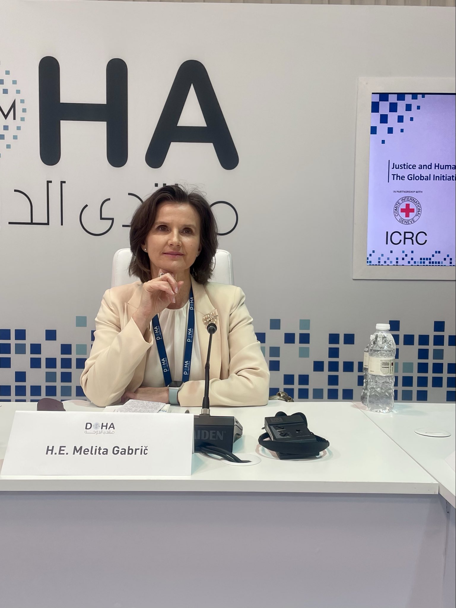 State Secretary Gabrič at this year's Doha Forum