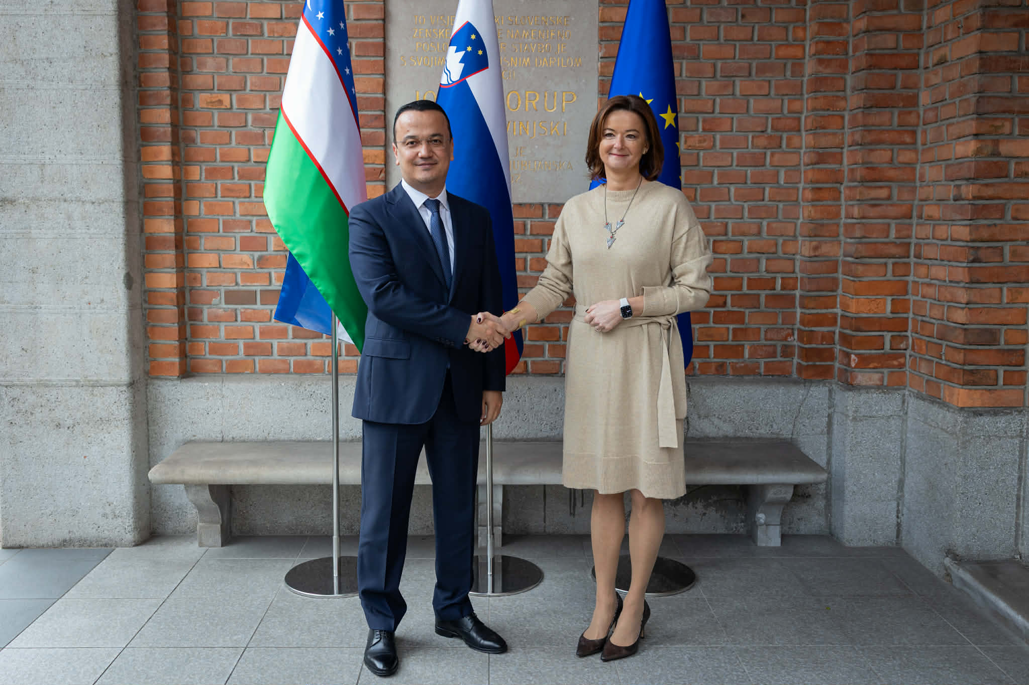 Following Slovenian-Uzbek Commission inaugural meeting, Minister Fajon highlights opportunities for enhanced cooperation