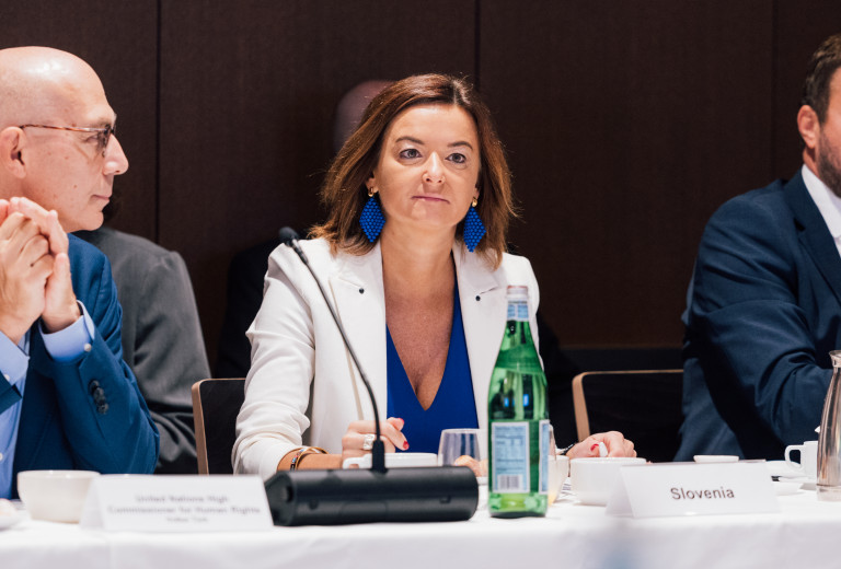 At the High-level Week in New York, Minister Fajon prioritised political solutions over military approaches