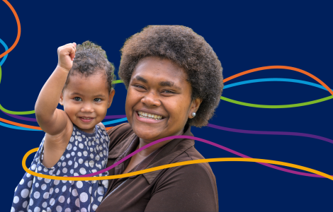 WHD 2026 Screensaver (1) (woman holding a child in her arms.)