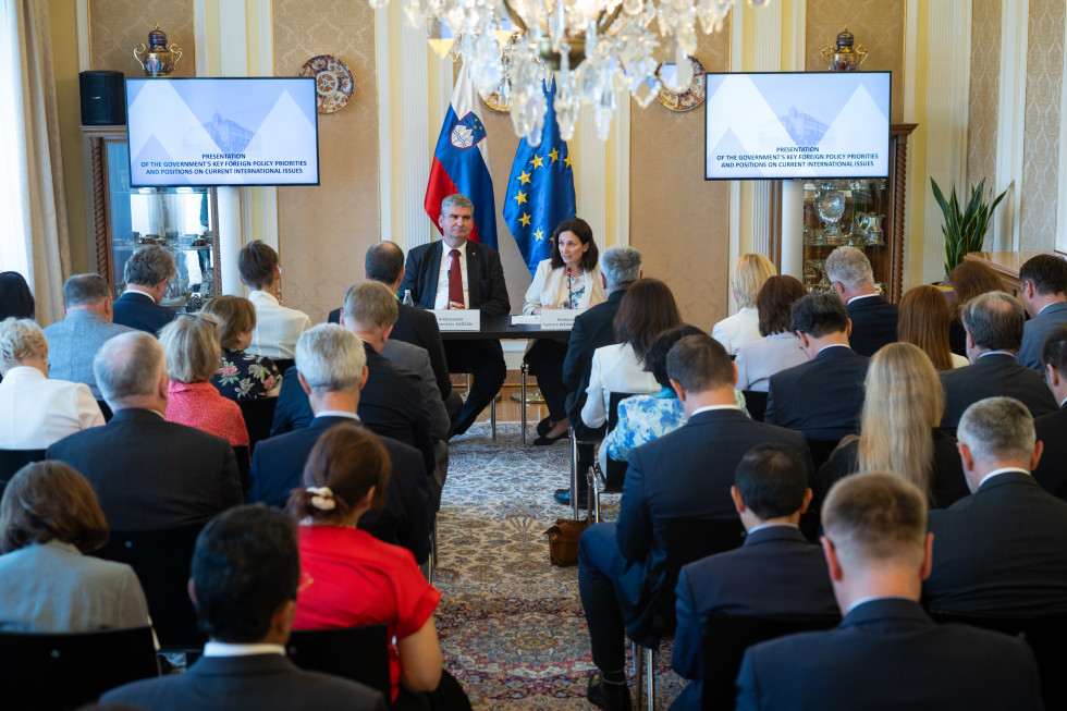 Predstavitev prednostnih nalog slovenske zunanje politike diplomatskemu zboru