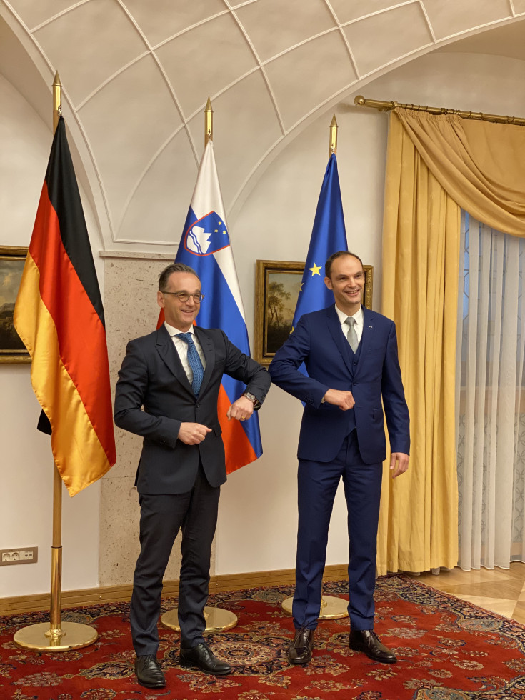 Minister za zunanje zadeve dr. Anže Logar in zunanji minister Zvezne republike Nemčije Heiko Maas