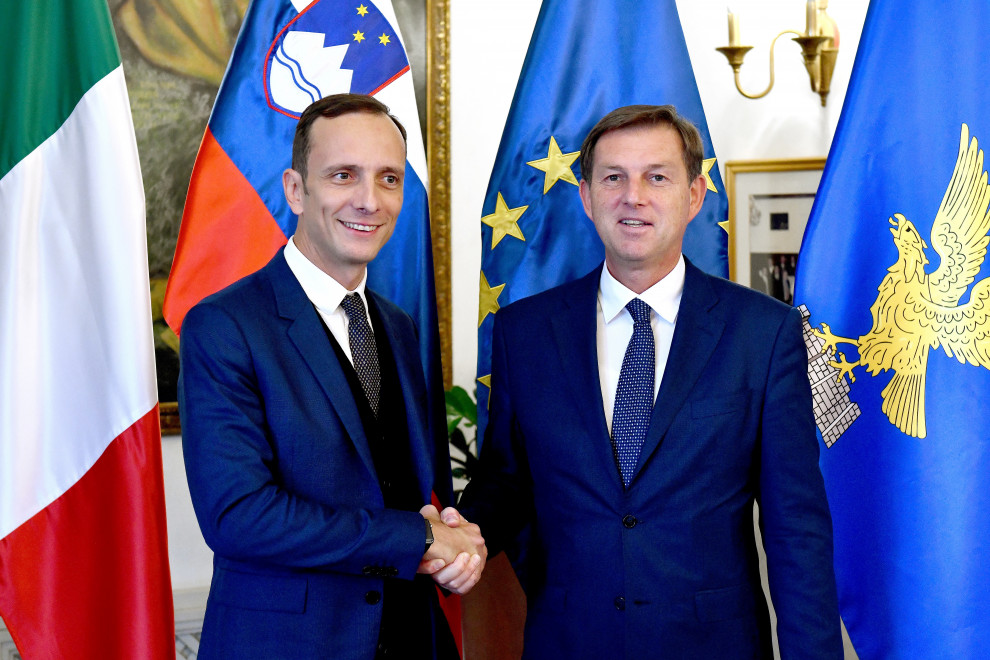 Minister dr. Miro Cerar in predsednik Avtonomne dežele Furlanije-Julijske krajine Massimiliano Fedriga