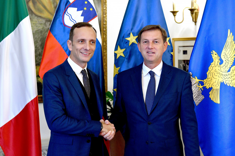 Minister Dr Miro Cerar and President of the Autonomous Region of Friuli Venezia Giulia Massimiliano Fedriga