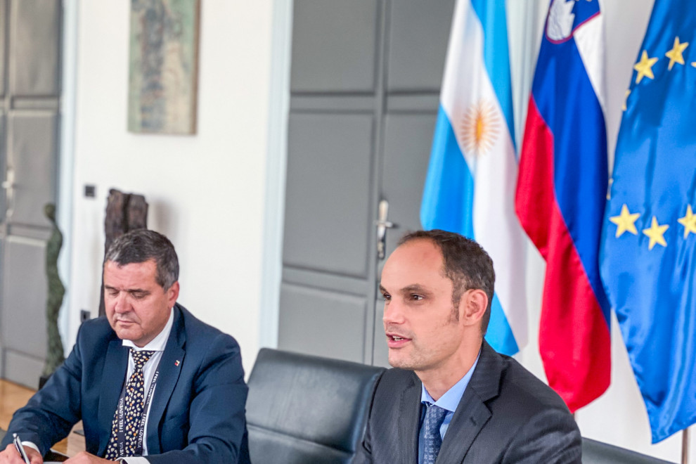 State Secretary Tone Kajzer and Minister of Foreign Affairs Dr Anže Logar