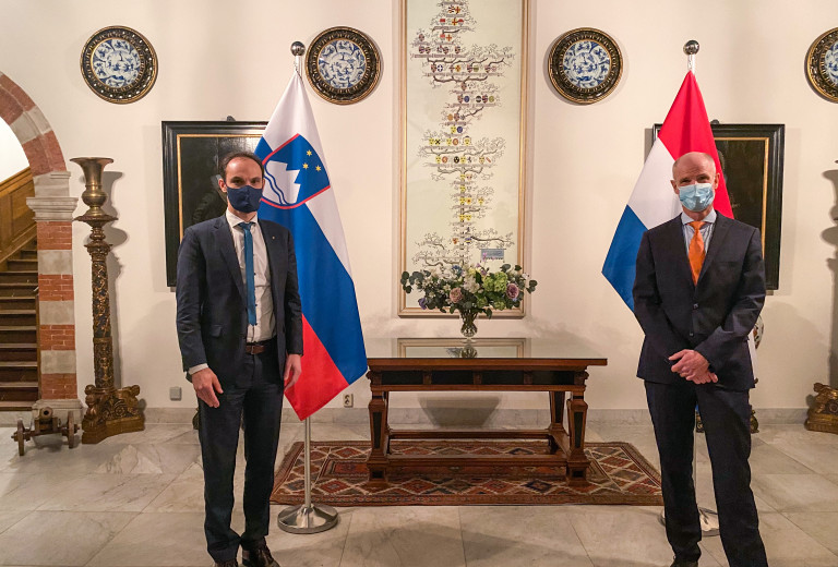 Minister Logar and Dutch Foreign Minister Blok on enhancing cooperation in light of the EU Council Presidency 