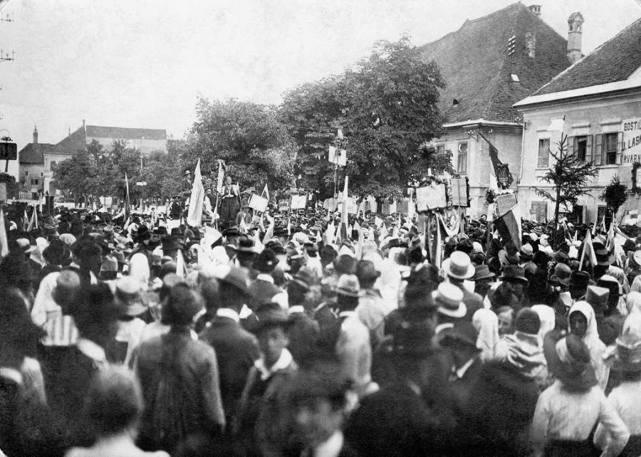 people in the square