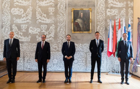 skupinska (Group photo of the Central 5 ministers)