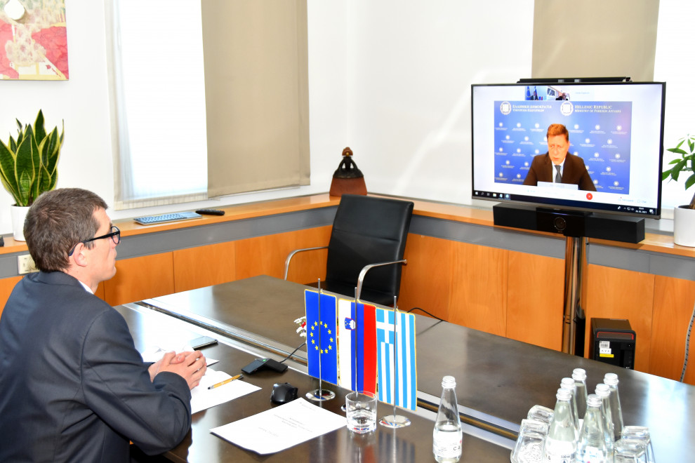during conversation in front of computer screen
