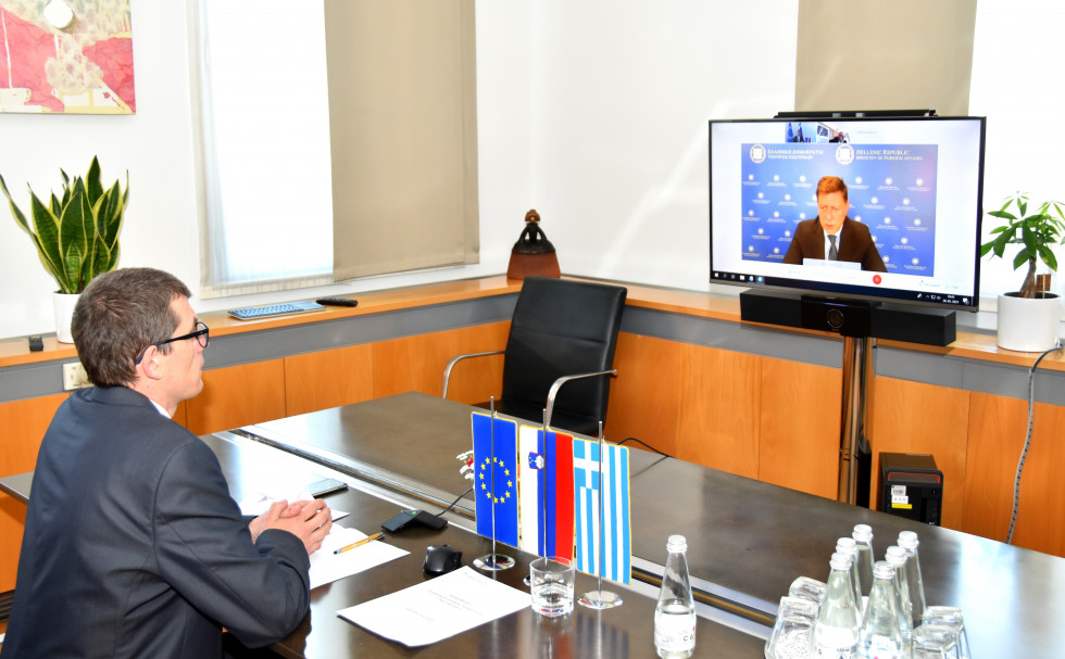 during conversation in front of computer screen