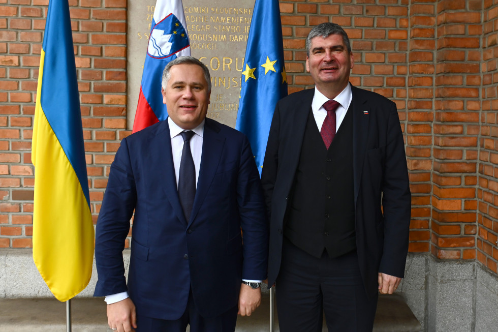 picture of state secretary Dr Raščan with the Ukrainian guest 