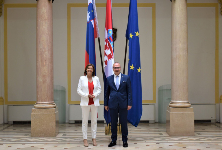 Minister Fajon on her first visit to Zagreb to strengthen good neighbourly relations
